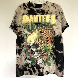 Pantera Cannabis Skull Tie Dye T Shirt